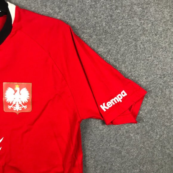 Kempa PGNiG Shirt Mens Medium Red Handball Cotton Short Sleeve Graphic Germany - Picture 5 of 14